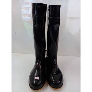 3311 บู๊ตดำยาวพื้นปุ่ม(สูง16นิ้ว) เบอร์9.5-12