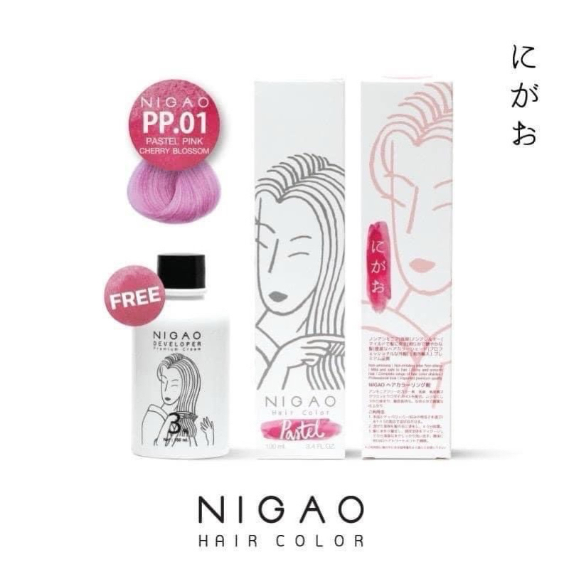Nigao สีย้อมผม โทนพาสเทล +ไฮโดรเย่น