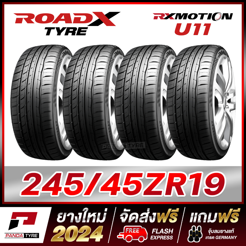ROADX 245/45R19 ยางรถยนต์ขอบ19 รุ่น RX MOTION U11 - 4 เส้น (ยางใหม่ผลิตปี 2024)