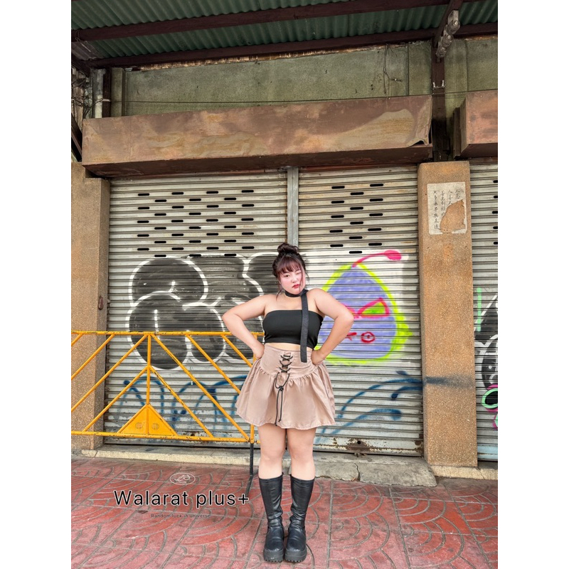Walarat plus+กระโปรงสาวอวบผูกโบว์