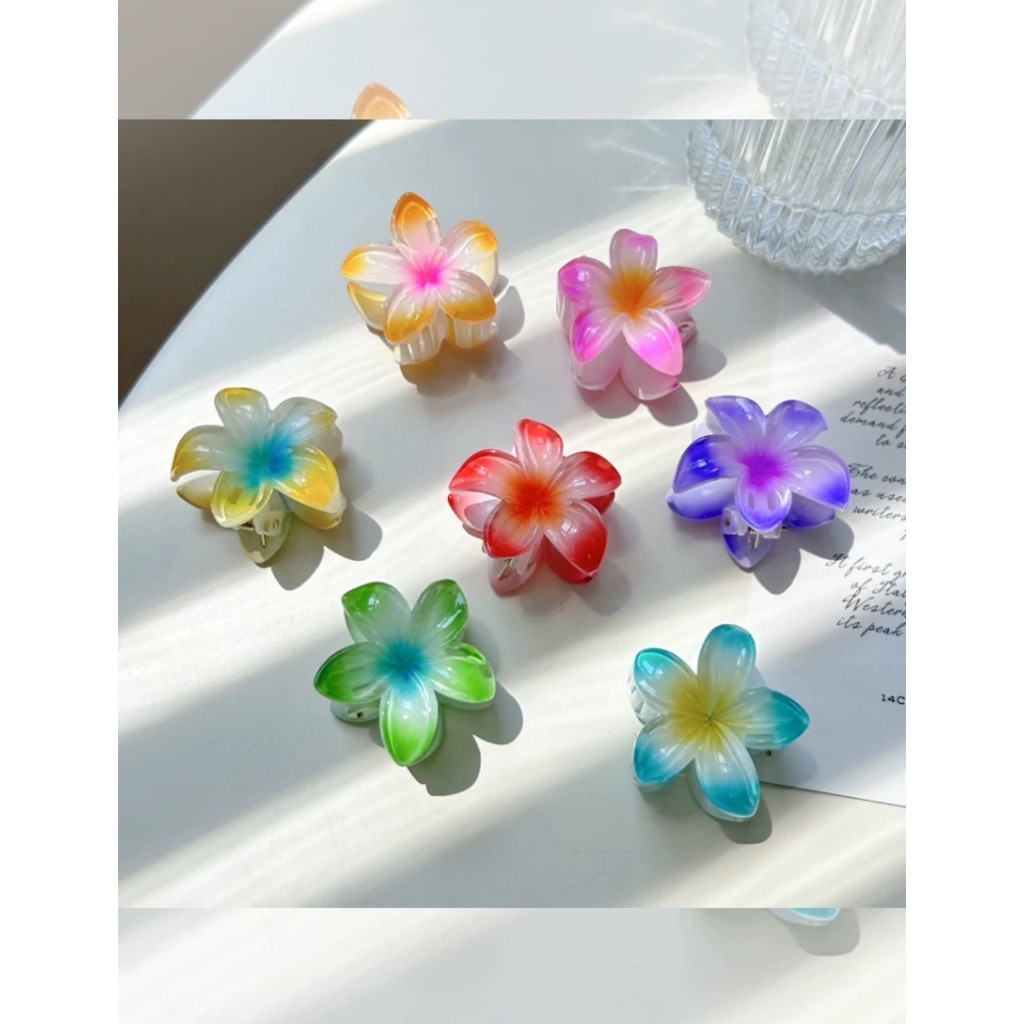 GBK-กิ๊บหนีบผมดอกลีลาวดีแฟชั่นดอกไม้ เครื่องประดับผม(พร้อมส่งจากไทย) - รูปที่ 4