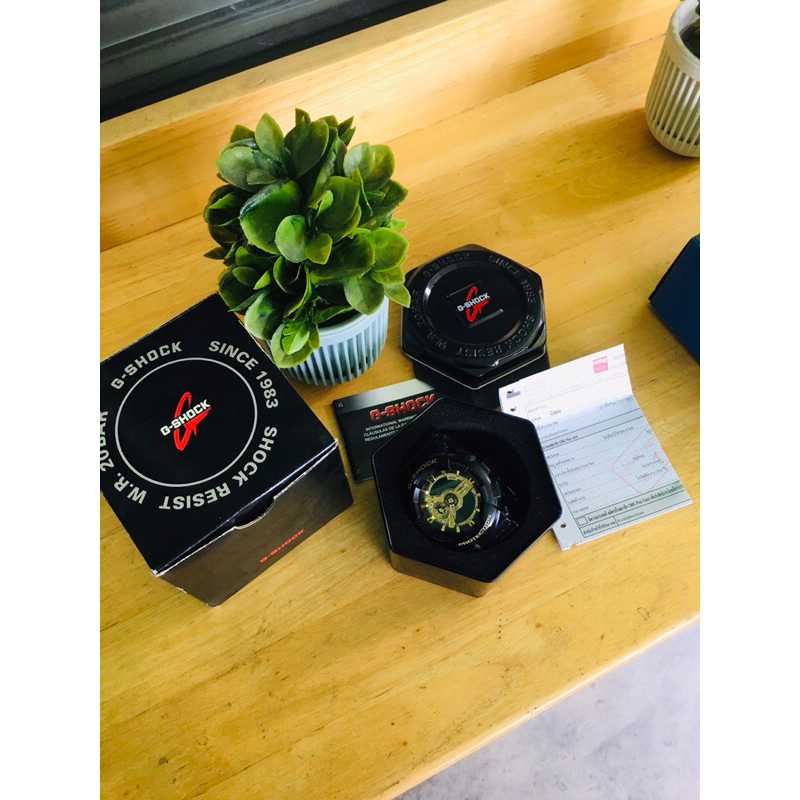 นาฬกา G-Shock สีดำ-ทอง Model GA-110GB ของแท้ 100%