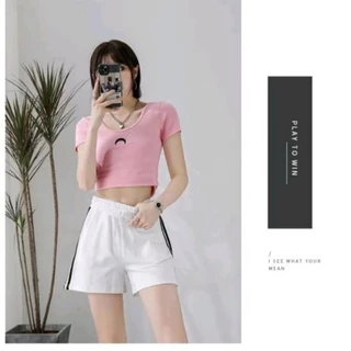 💕พร้อมส่ง🚀(M-5XL) กางเกงขาสั้นผู้หญิง กางเกงวอร์มใส่สบาย มีกระเป๋าทั้งสองด้าน