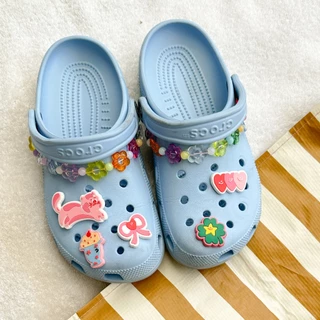 amuse.stuff-jibbizt rubber market ตัวติดรองเท้าแบบยางเซตแวะให้จับจ่าย(หมุดสีดำ)