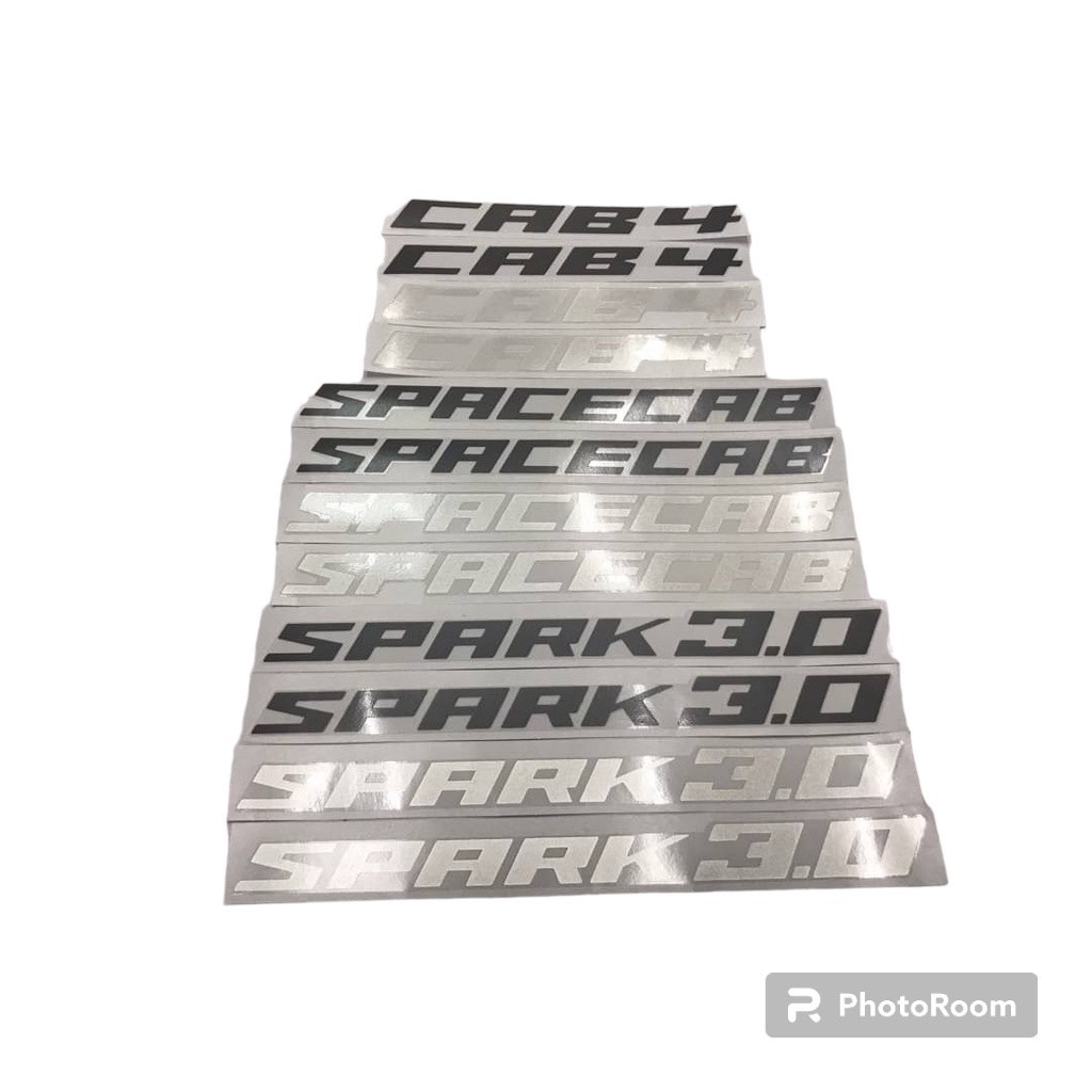 สติ๊กเกอร์ SPACECAB SPARK3.0 CAB4 ติดข้าง ประตูรถ ISUZU ALL NEW D-MAX ปี 2019 2020 อีซูซุ DMAX  ดั้งเดิม