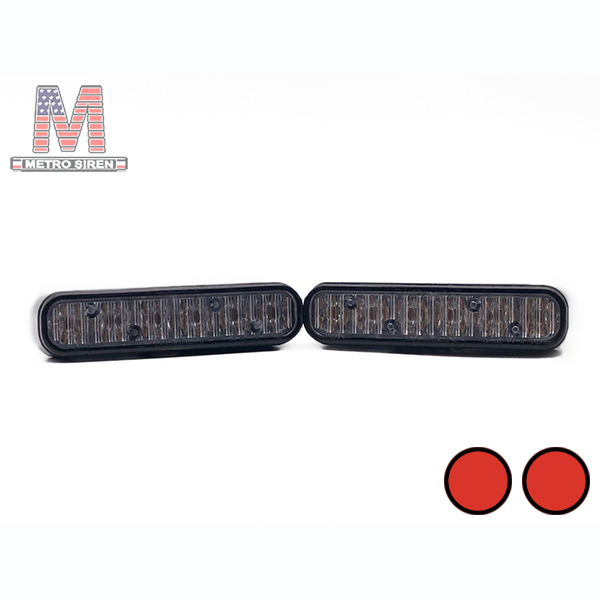 Whelen ION สีแดงล้วน ไซเรน (มือสอง - คู่)