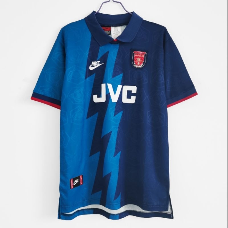 เสื้ออาร์เซนอล เสื้อบอลย้อนยุค Retro 1995/96 Arsenal away blue เสื้อฟุตบอล เกรดแฟนบอล