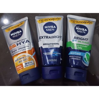 🔥นีเวีย เมน โฟม (150g.)NIVEA MEN Extra Bright Brightening Fo…