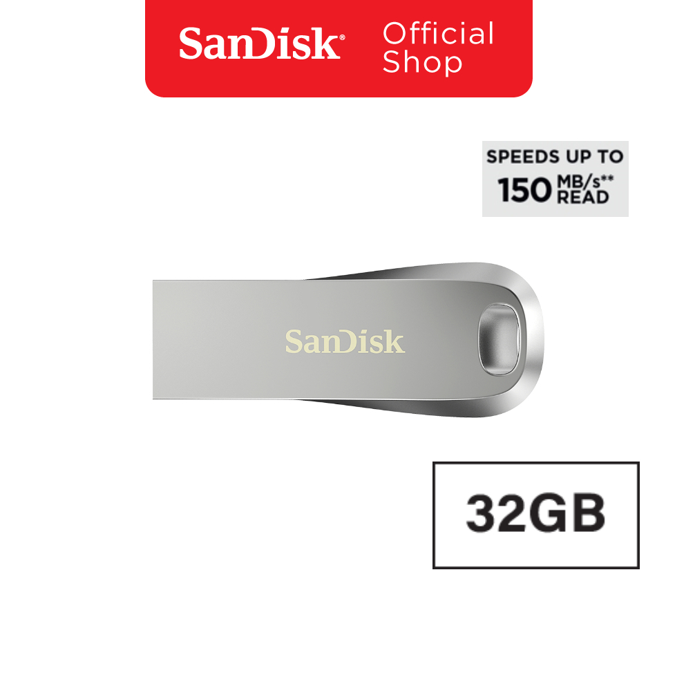 SANDISK ULTRA LUXE USB 3.2Gen1 แฟลชไดร์ฟ 32GB (SDCZ74_032G_G46)