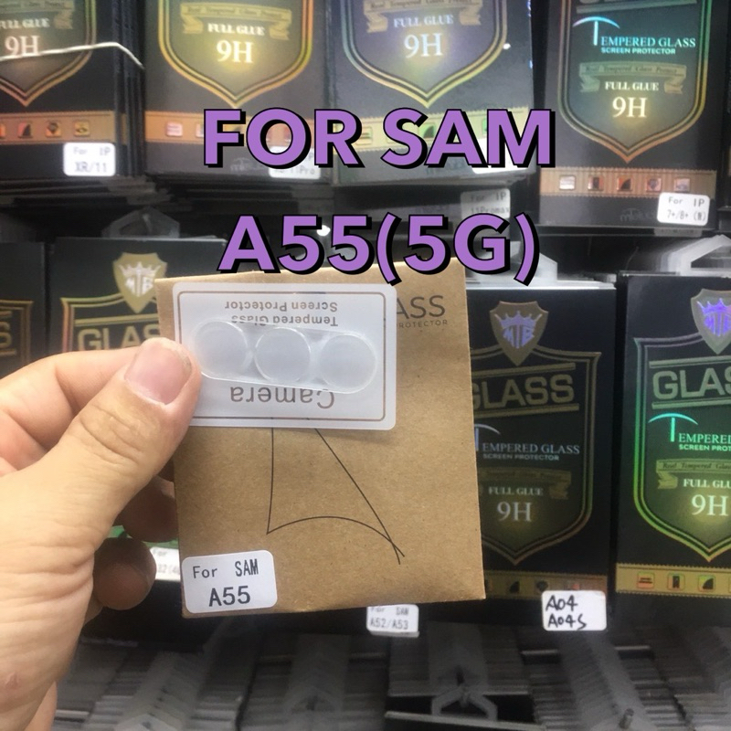 ฟิล์มกระจกครอบเลนส์กล้อง SAMSUNG A55(5G) M55(5G) สินค้าตรงรุ่นกันรอยขีดข่วน กันกระแทก ป้องกันเลนส์กล้อง