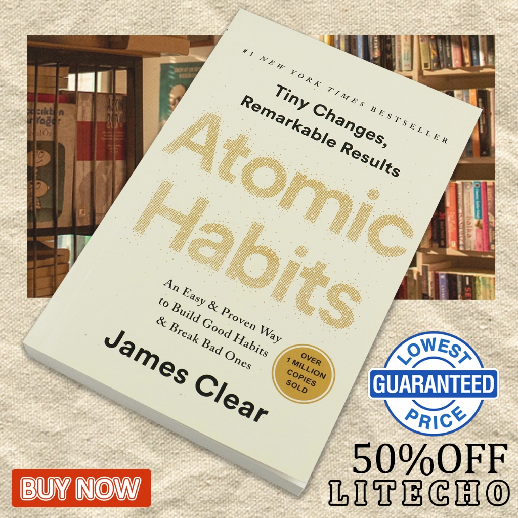 【English Book】Atomic Habits English by James Clear Build Good Habits Break Bad One Bestseller