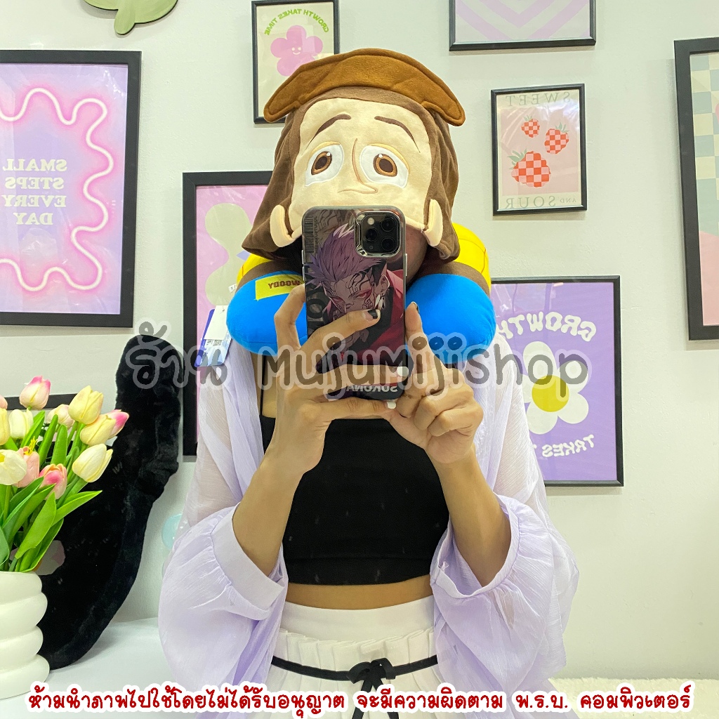 หมอนรองคอมีหมวกวู้ดดี้ ทอยสตอรี่ Woody Toy Story [ของแท้]