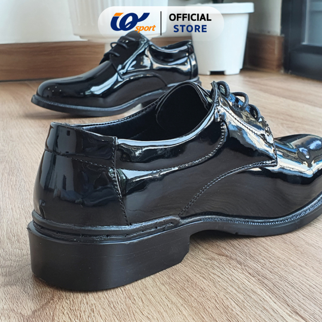 IQ STYLE รองเท้าคัทชูผู้ชายผูกเชือก ทรงหัวมน (หนังแก้ว) รหัสAE310