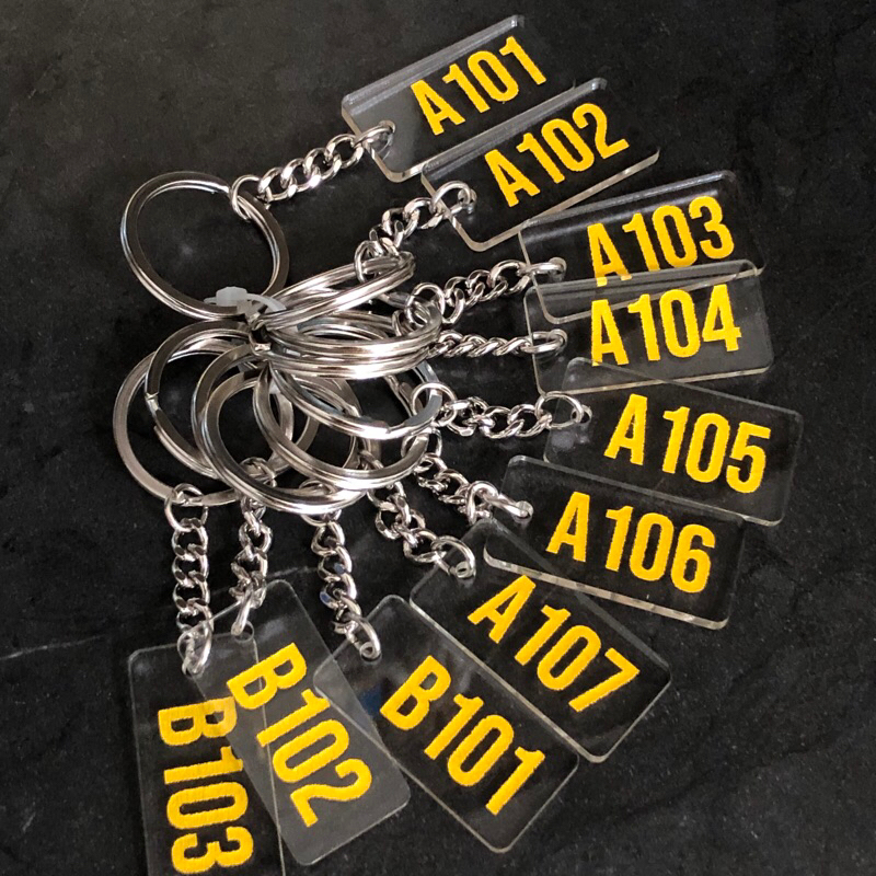 setพวงกุญแจอะคริลิคใส ยิงเลเซอร์ ขนาด 2x4cm. ราคาต่อชุด(แจ้งเลขในแชท) - รูปที่ 5