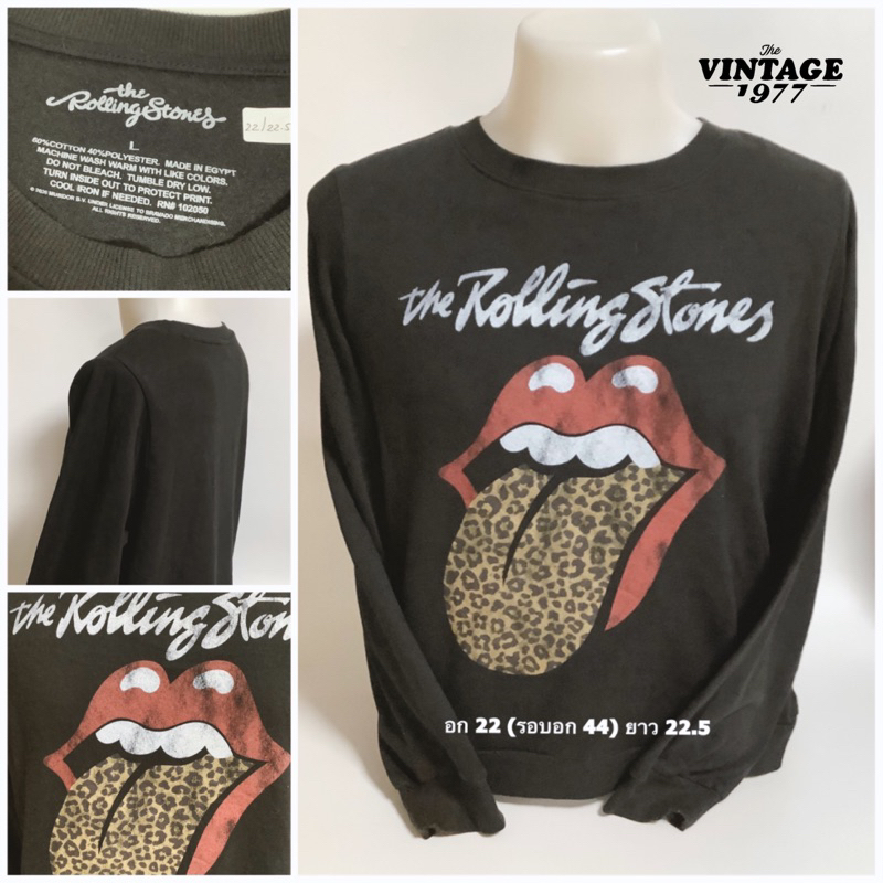 The Rolling Stones เสื้อสเวตเตอร์วินเทจมือสอง