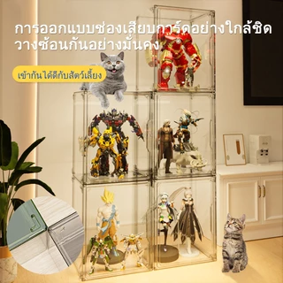 กล่องใส่โมเดล ชั้นวาง art toy กล่องโชว์โมเดล กล่องฟิกเกอร์ กันฝุ่น และมีความโปร่งใสสูง ประตูแม่เหล็ก ประหยัดพื้นที่
