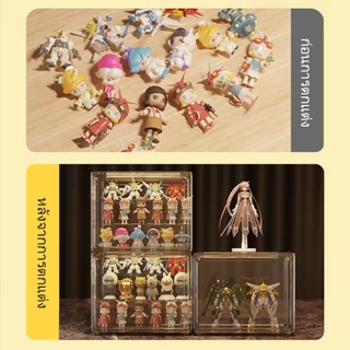 กล่องใส่โมเดล ชั้นวาง art toy กล่องโชว์โมเดล กล่องฟิกเกอร์ กันฝุ่น และมีความโปร่งใสสูง ประตูแม่เหล็ก ประหยัดพื้นที่