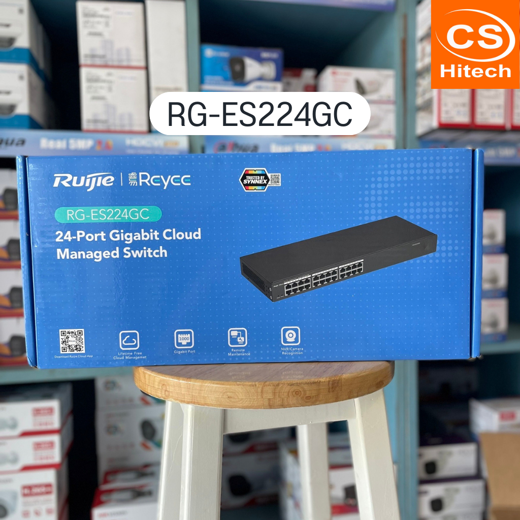 RUIJIE Reyee รุ่น RG-ES224GC 24-Port Gigabit Smart Switch
