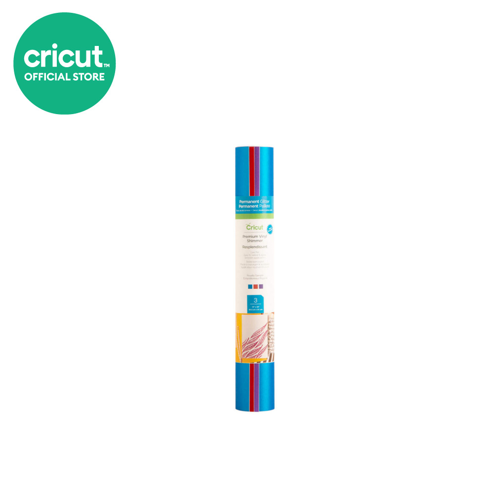 Cricut Premium Vinyl Permanent Shimmer Sampler Royalty ขนาด 12x24 นิ้ว สำหรับเครื่องตัดรุ่น Explore 3 และ Maker 3
