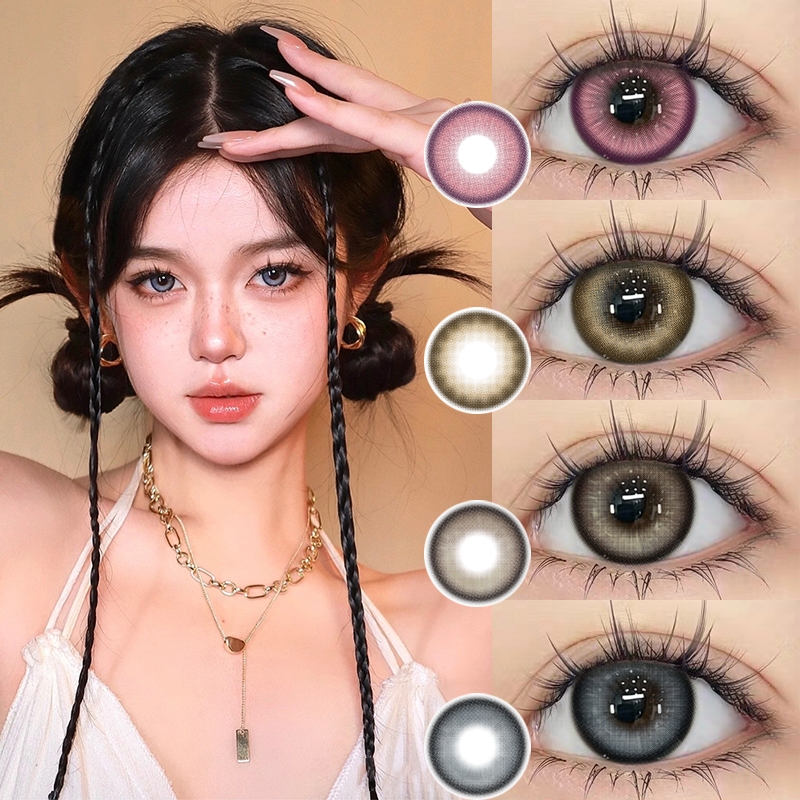 【Yilala】（COD）คอนแทคเลนส์สี 1 คู่/คอนแทคเลนส์/คอนแทคเลนส์รายวัน/คอนแทคเลนส์รายปี/คอนแทคเลนส์สายตาสั้น
