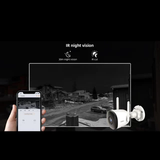 IMOU กล้องวงจรปิด ภายนอก WIFI hotspot ในตัว รุ่น Bullet 2C มีให้เลือก 3MP/5MP บันทึกเสียงได้ มี Sofe AP Mode