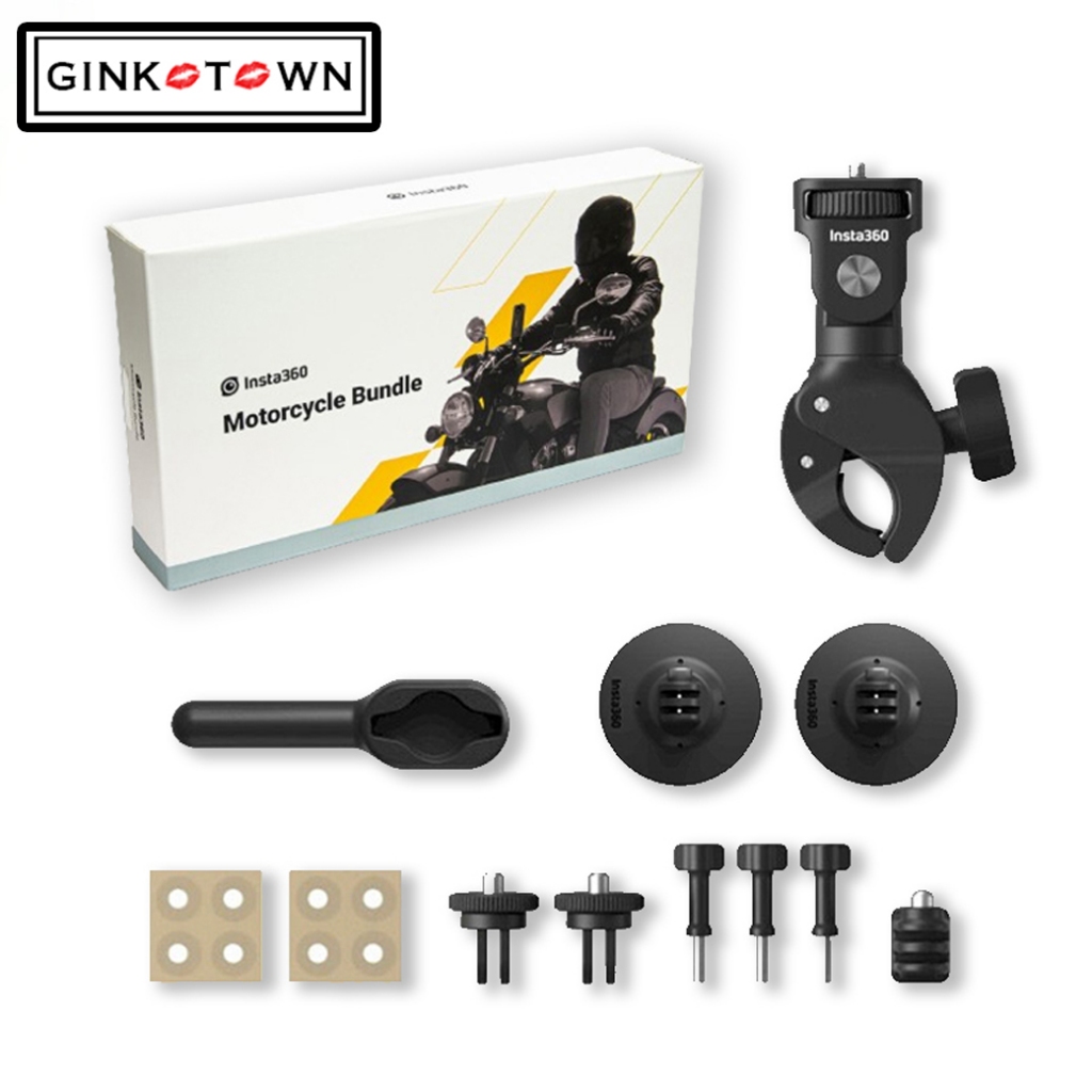 (ลดเพิ่มสูงสุด 3000.-)  Insta360 Motorcycle Mount Bundle Kit V2 (ONE R / ONE X / ONE) MXiN