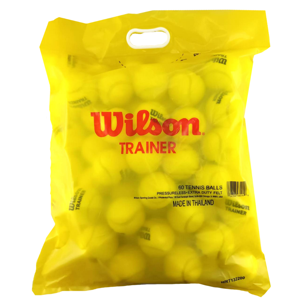 WILSON Pressureless Trainer ลูกเทนนิส (5 Dozen/Polybag) WRT132200 Official Store