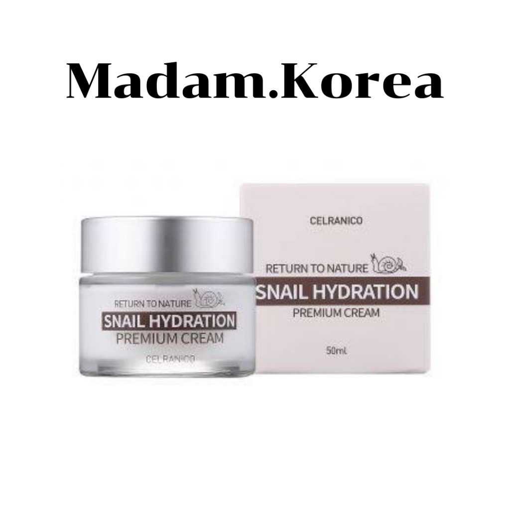 Celranico Snail Hydration Premium Cream 50ml ครีมหอยทากช่วยเติมร่องลึกริ้วรอย กระชับรูขุมขน สินค้านำ