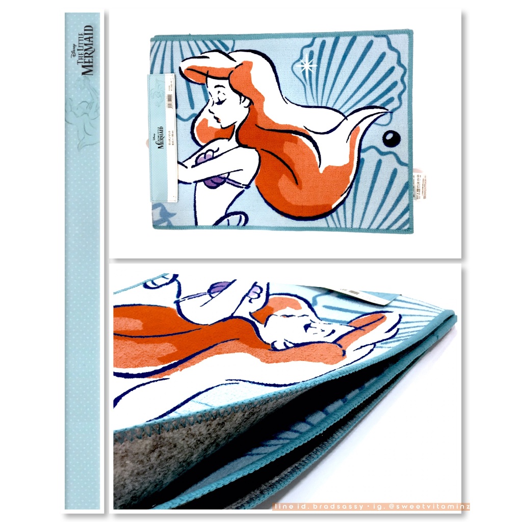 พรมเช็ดเท้า ลาย Little Mermaid (Arial) ขนาด 45 x 180 cm สีหวานลายสวยน่ารัก สินค้าใหม่ ของแท้ นำเข้าจ