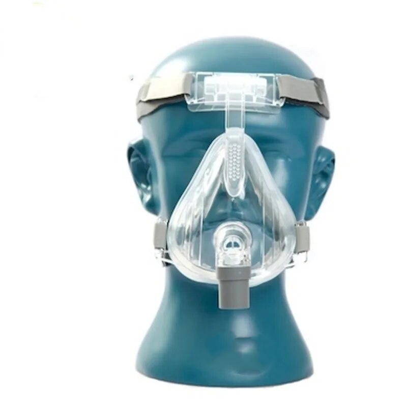 หน้ากาก FM2 แบบเต็มหน้า CPAP พร้อมหน้ากากศีรษะ หน้ากากหยุดหายใจขณะหลับ เข้ากันได้กับ CPAP, Bipap, หน้ากากหยุดหายใจชั่วคร