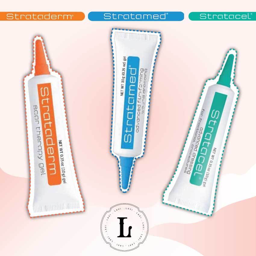 Strataderm gel Stratamed Stratacel ซิลิโคน เจล ทา รักษา แผลสด แผลเป็น นูน ศัลยกรรม หลุมสิว เลเซอร์