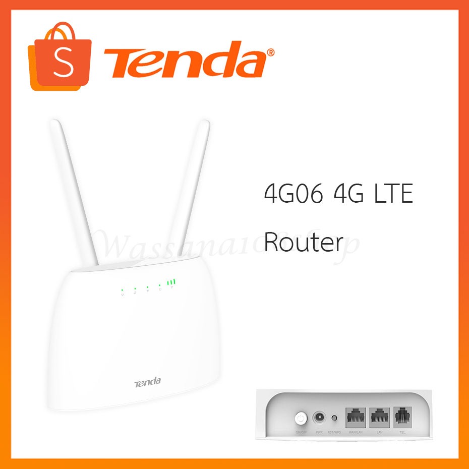 Tenda 4G06 4G LTE Router เร้าเตอร์ใส่ซิม N300 เราท์เตอร์ WiFi ใส่ ซิม 300Mbps รองรับซิมทุกเครือข่าย