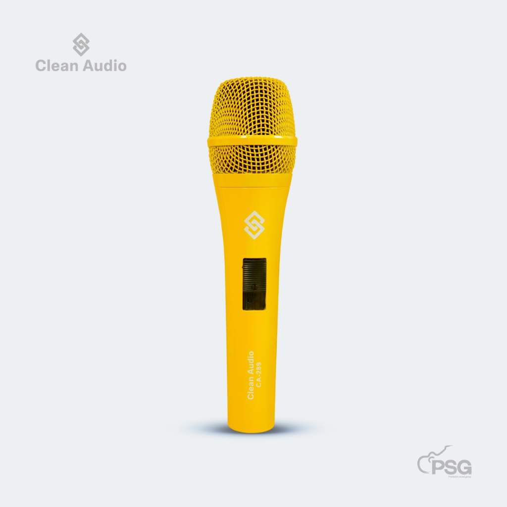 CLEAN AUDIO : CA-289 YELLOW ไมโครโฟนไดนามิค Dynamic Microphone