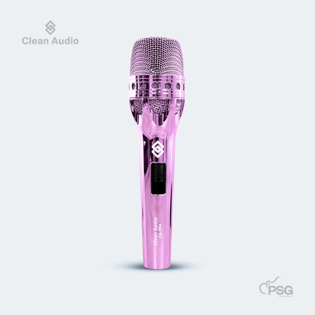 CLEAN AUDIO : CA-954 PINK ไมโครโฟนไดนามิค DYNAMIC CARDIOID MICROPHONE