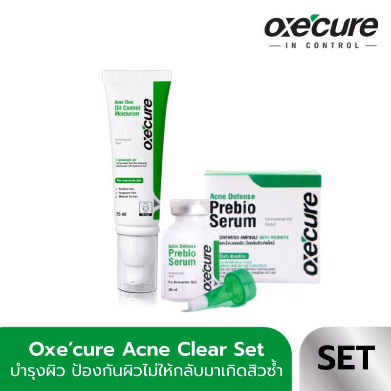 [SAVE SET] Oxe’cure Acne Defense Prebio Serum 20 ml + Acne Clear Oil Control Moisturizer 75ml (10OX00105+10OX00147)