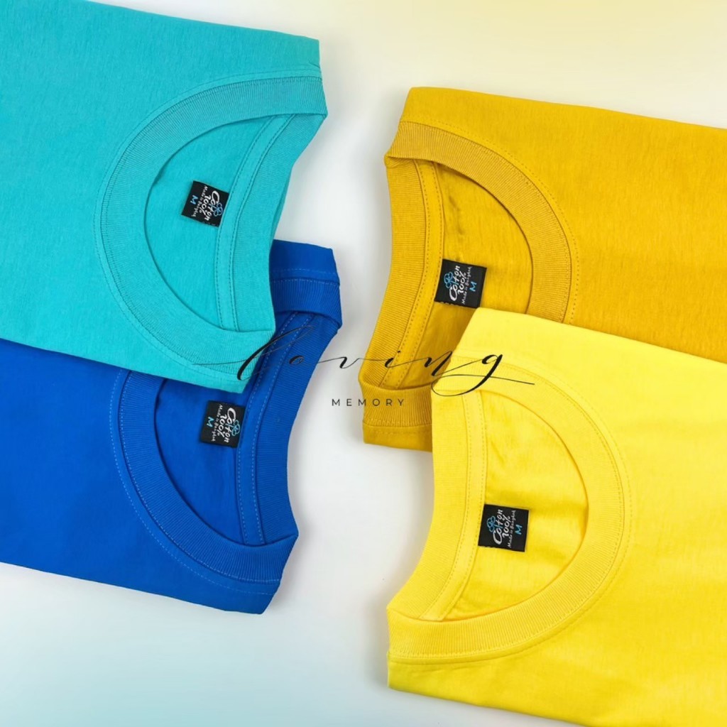 MEMORY เสื้อยืดคอตตอน เสื้อยืดคอกลม สีเหลืองเข้ม รูปที่ 3