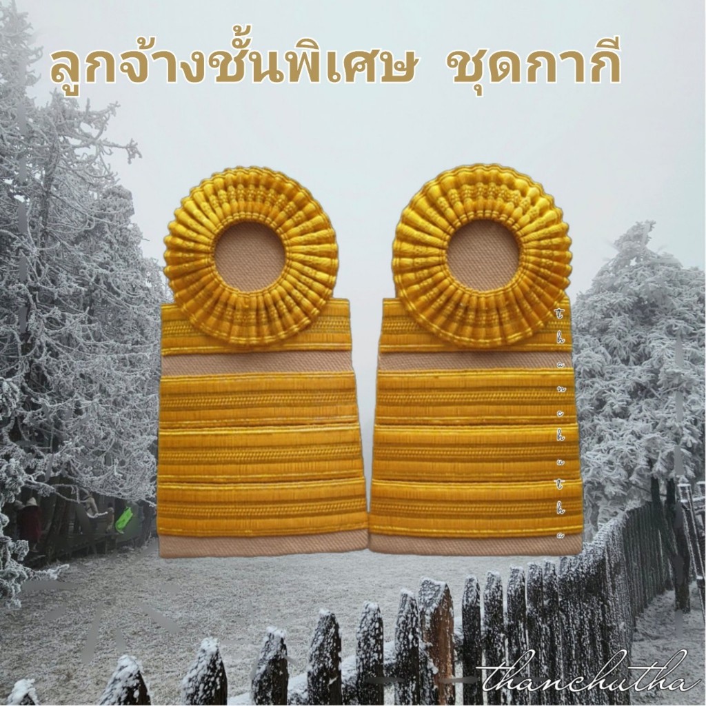 อินทรธนู ขีดลูกจ้างประจำ ชั้นพิเศษ ดิ้นอินเดีย