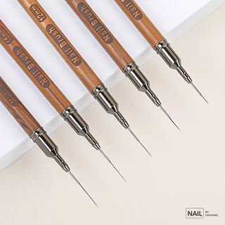 พู่กัน Liner ด้ามไม้ ใช้ตัดเส้น เพ้นท์เล็บคมชัด