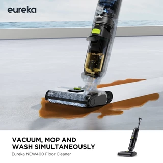 𝗔𝗨𝗧𝗢𝗕𝗢𝗧 x Eureka New 400 เครื่องล้างพื้น เครื่องดูดฝุ่น ไร้สาย ดูดน้ำ ขัดถูพื้น ใส่น้ำยาได้