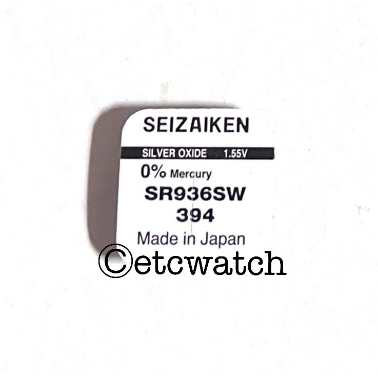 พร้อมส่ง> ถ่านกระดุม Seizaiken 394 SR936SW Silver 1.55V 1 ก้อน