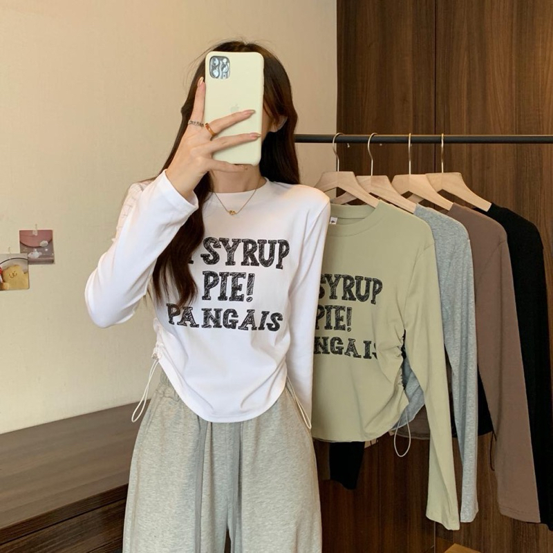 เสื้อยืดแขนยาวรูดข้าง#04