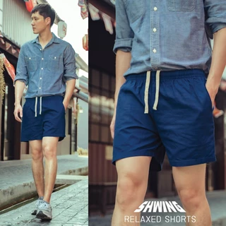 กางเกงขาสั้นผู้ชาย เอวยืด สไตล์ญี่ปุ่น 16 นิ้ว เหนือเข่า เบาสบาย SHWING RELAXED SHORTS ใส่สบาย