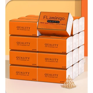 กระดาษทิชชู่ฟามิงโก้สีส้ม กระดาษชำระ หนา4ชั้น 240แผ่น 60ดึง เช็ดหน้า ไม่เป็นขุย วัสดุธรรมชาติ (ห่อเล็ก)