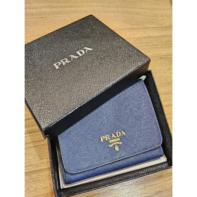 PRADA กระเป๋าสตางค์ มือสอง ของแท้ 100%