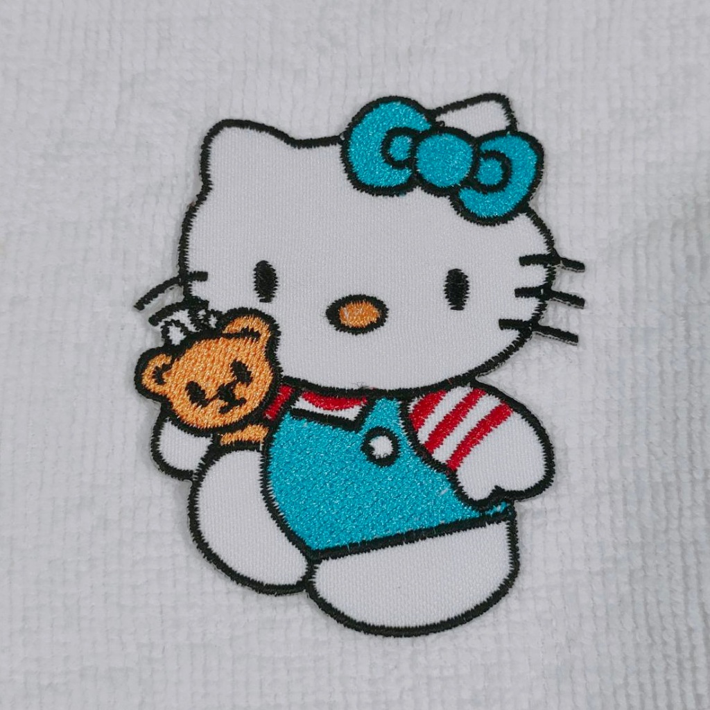 อาร์ม ตัวรีด อาร์มติดเสื้อ การ์ตูน ลาย Hello kitty Patch ฮัลโหล คิตตี้ Sticker ตกแต่งเสื้อผ้า สติ๊กเ