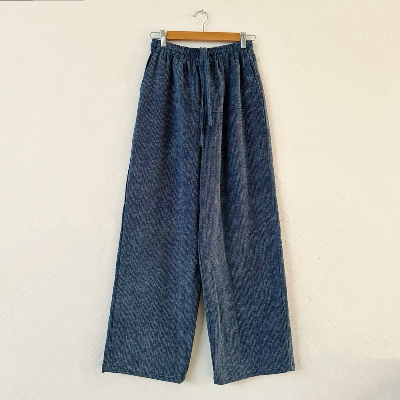 ✨ใส่โค้ด MALI69  ✨ กางเกงผ้าฝ้ายทอลายสไตล์ญี่ปุ่น shinmai pant