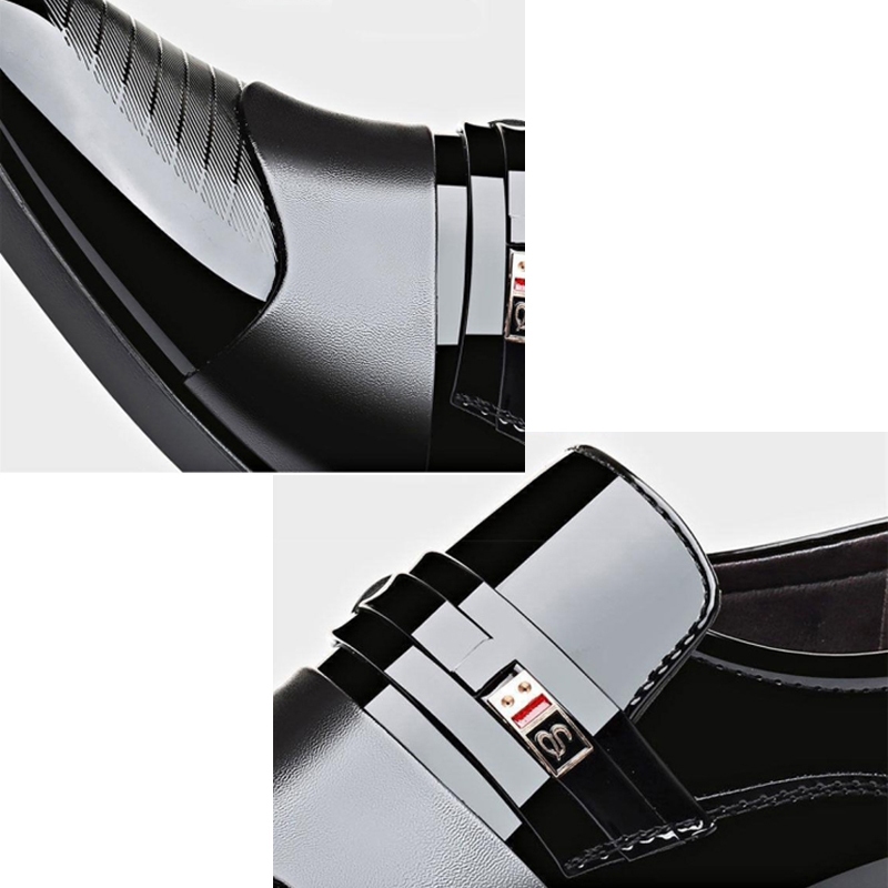 Intelscore 👞รองเท้าหนังธุรกิจลำลองสำหรับบุรุษ👞นุ่มสบาย หัวแหลม พื้นนุ่ม สีดำ/น้ำตาล ไซส์ 39-44~