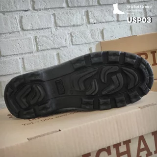 Combat Boots / คอมแบท รุ่น USP03 หนังขัดมันเกรดพรีเมี่ยม พื้นรถถัง by Srichaigroup