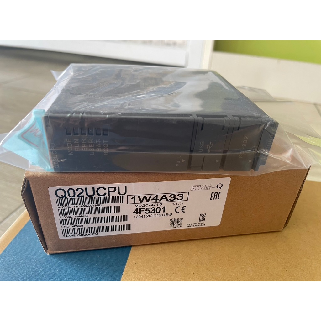 PLC CPU MITSUBISHI : Q02UCPU Q Series ราคาสินค้ารวมแวทแล้ว มีสต๊อกในไทยครับ