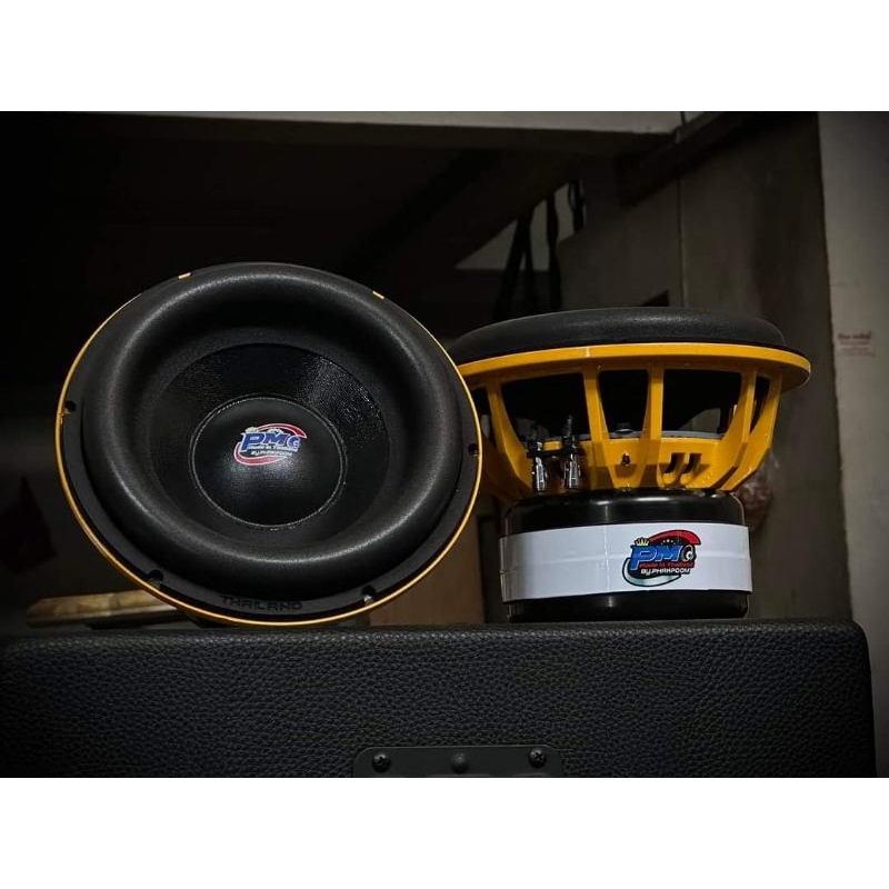 ดอกซับเบสPM 8นิ้ว V.49.5 400w Rms มีดำ กับ เหลือง